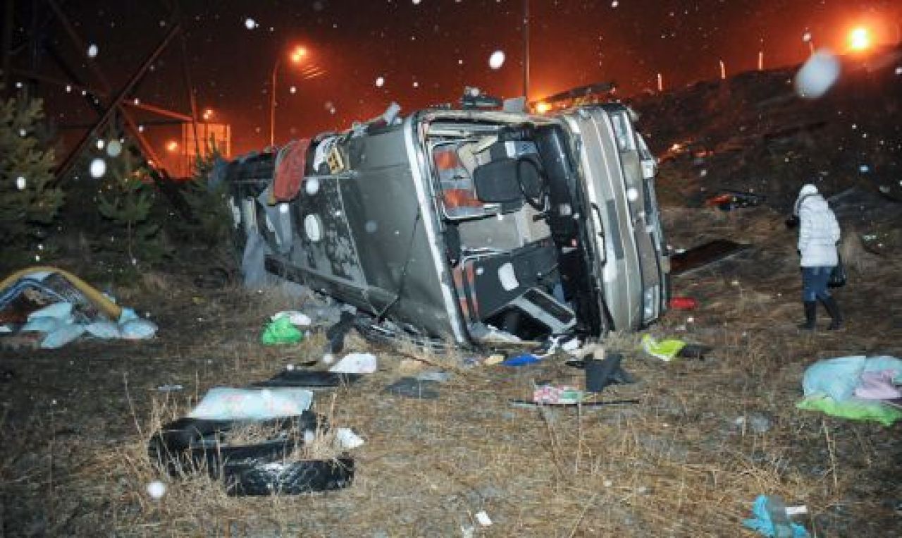 Водитель перевернувшегося автобуса: «Мы ехали в Нальчик»